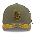 thumbnail image 2 of Men's New Era x Alpha Industries  Olive St. Louis Cardinals A-Frame 9FORTY Adjustable Hat, 2 of 5