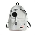 thumbnail image 3 of Bookbag Small Backpack Basic Waterproof Bookbag Travel Daypack Aesthetic Camping Cute Backpack for Office Shopping Hiking Trip Daily Use Laptop Bag(Gray), 3 of 4