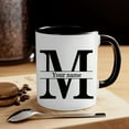 thumbnail image 2 of 1pc, Unique Personalized Custom Letter Name Ceramic Coffee Mug - Durable Reusable Novelty Cup for Anniversary, Birthday, and Holiday Gifts - White Tea Cup for Summer and Winter Drinkware, 2 of 8