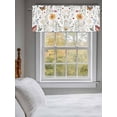 thumbnail image 3 of Spring Blossom Floral Curtain Valances for Windows, Farmhouse Butterfly Botanical Kitchen Valance Window Treatment, Light Filtering Block Curtains for Bathroom/Bedroom/Living Room 42'' x 18'', 3 of 9