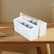 thumbnail image 5 of Bolsa de manualidades portátil con asa, divisores ajustables para suministros de arte, pinceles de maquillaje y organizador de escritorio de oficina, 5 of 7