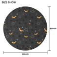 thumbnail image 6 of Halloween Bats and Stars Pattern Round Tablecloth 60"x60",Wrinkle Wipeable Table Cloth for Kitchen Dining Room Picnic Patio Party, 6 of 6