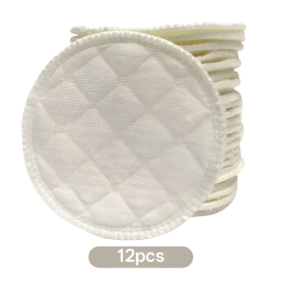 TELOLY 12pcs Reusable and Washable Leakproof Nursing Pads Ultra Absorbent Ecological Cotton Antibacterial Breast Feeding Pads Bra Inserts