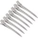 thumbnail image 1 of Yjmei 12 piezas de pinzas para el pelo de cocodrilo, pasador de cocodrilo de metal, pinzas para el pelo con dientes profesionales para mujeres y niñas, manualidades de bricolaje, horquillas para el pe, 1 of 5