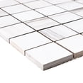 thumbnail image 7 of The Tile Life Soho 2" x 2" Silver Matte Dolomite Marble Look Mosaic Floor and Wall Tile Case of 4, 7 of 7