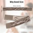 thumbnail image 6 of Unique Bargains 2pcs Fastener Band, Velvet for Securing Wigs,Adjustable, No Slip, Hold Hair Back Light Coffee Color, 6 of 7