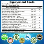 Liposomal Glutathione 500mg with Whole Foods, Antioxidant & Immune Support, Supplements Studio 120Ct