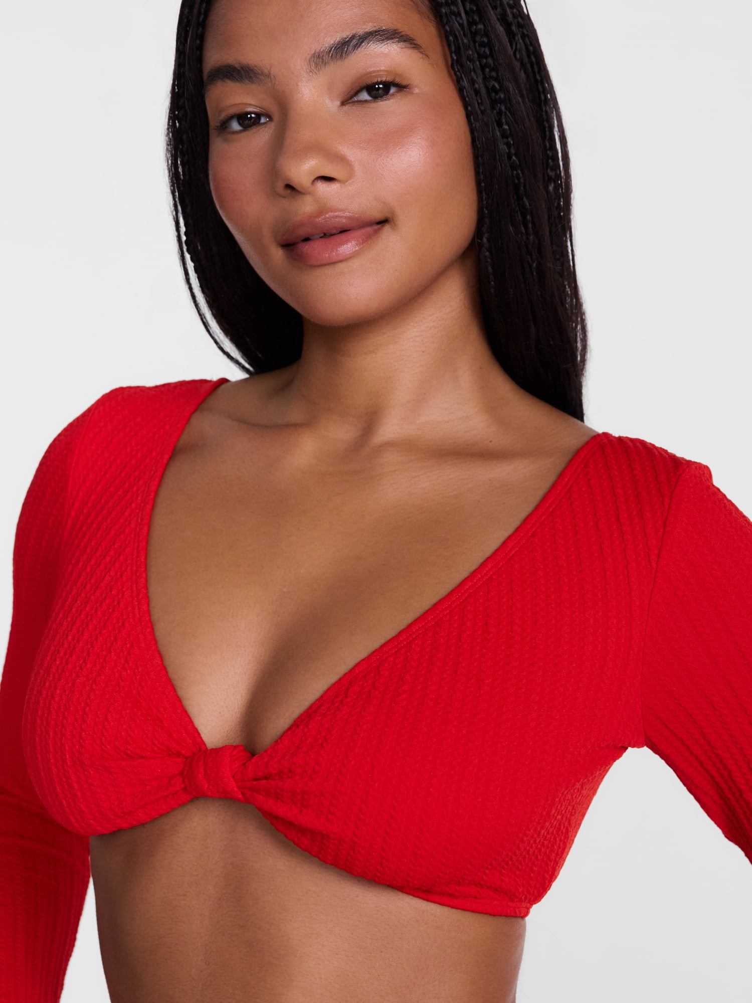 No Boundaries Sizzling Hot Swim Rash Guard with Long Sleeves, Women’s XXS-XXL