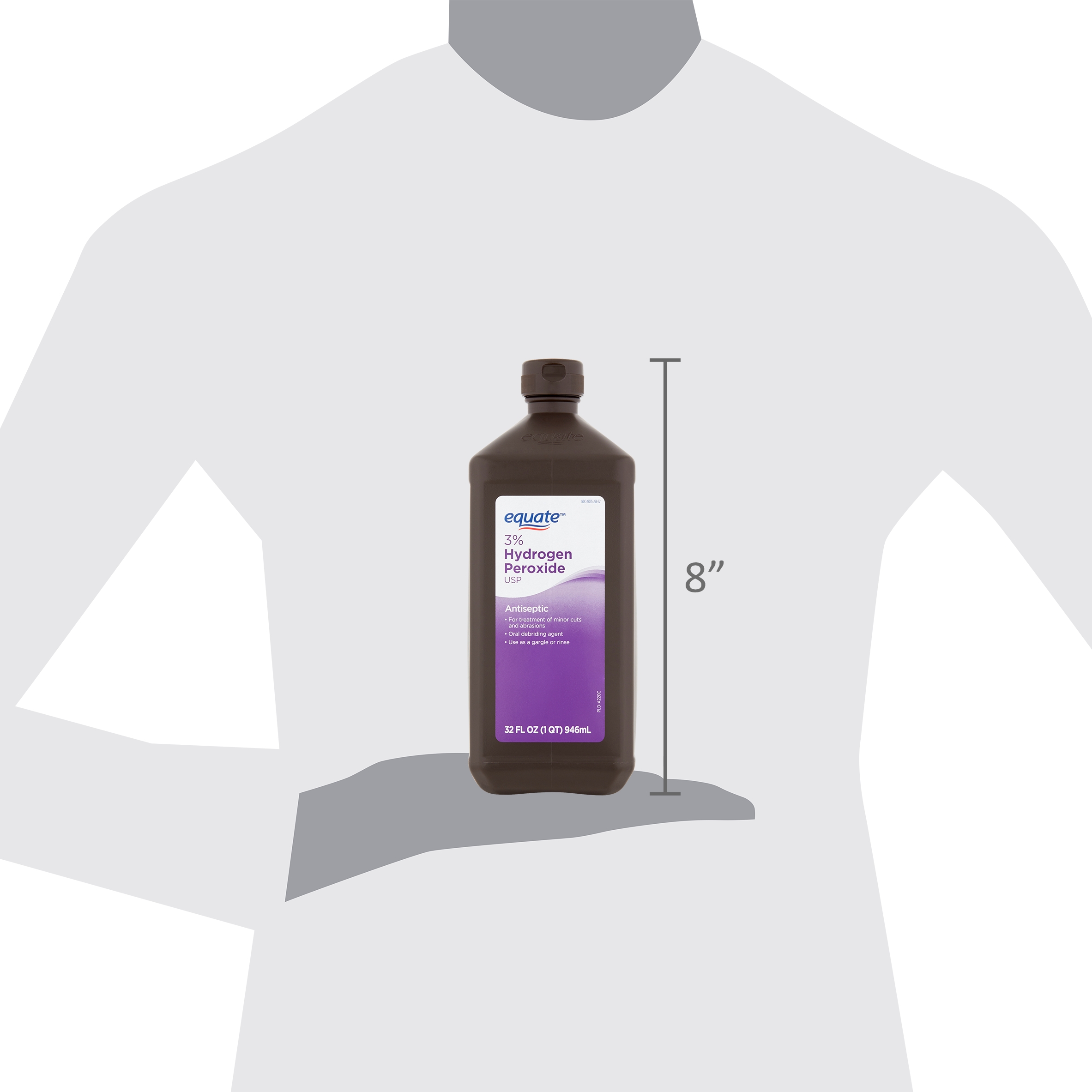 Equate Peróxido de Hidrógeno al 3%, 32 fl oz 6