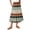 Green, variant on Women's Striped Skirt Full Length Checkered Boho Maxi Skirts Casual Loose Elastic High Waisted A Line Long Flowy Skirts - Blue S