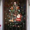 thumbnail image 4 of Pegatina de dibujos animados de Navidad para ventana, decoración de pared de vidrio de Papá Noel, árbol de Navidad, electricidad estática, corona de Papá Noel, Feliz Navidad, 2023, 4 of 4