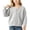 A Gray, variant on Children Padded Jackets for Girls Dqueduo Girls' V-Neck Long Sleeve Button Down Knit Cardigan Sweater Jacket