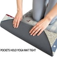 thumbnail image 3 of Pioneer Flower Floral Print Pattern Hot Yoga Mat Towel Non Slip for Hot Yoga - Quick-Drying Yoga Mat Cover with 4 Corner Pockets with Travel Bag - Hot Yoga Towel Non Slip 70"x26", 3 of 6