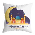 thumbnail image 2 of POINTERTECK Housse de Coussin Ramadan Châteaux & Lune Impression Peluche Coussin Respirant, 2 of 2