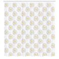 thumbnail image 3 of Black and Yellow Shower Curtain, Thunderbolts with Sunburst Effect Retro Comic Book Hipster Icon Pattern, Fabric Bathroom Set with Hooks, 69W X 84L Inches Extra Long, Black Yellow, by Ambesonne, 3 of 3