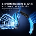 thumbnail image 3 of Ventilador de cuello portátil JISULIFE mejorado de 5 velocidades, 5000 mAh, negro, 3 of 9