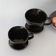 thumbnail image 4 of Coffee Filter Cup, Single Cup Black Ceramic Coffee Dripper, L, 4 of 5