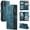 Blue, variant on ELEHOLD for Samsung Galaxy S24 FE Case for Men Women Wallet Case, Premium Leather Shockproof Purse Case with Credit Card Slots Zipper Pocket Anti-Loss Wriststrap Samsung Galaxy S24 FE,Blue