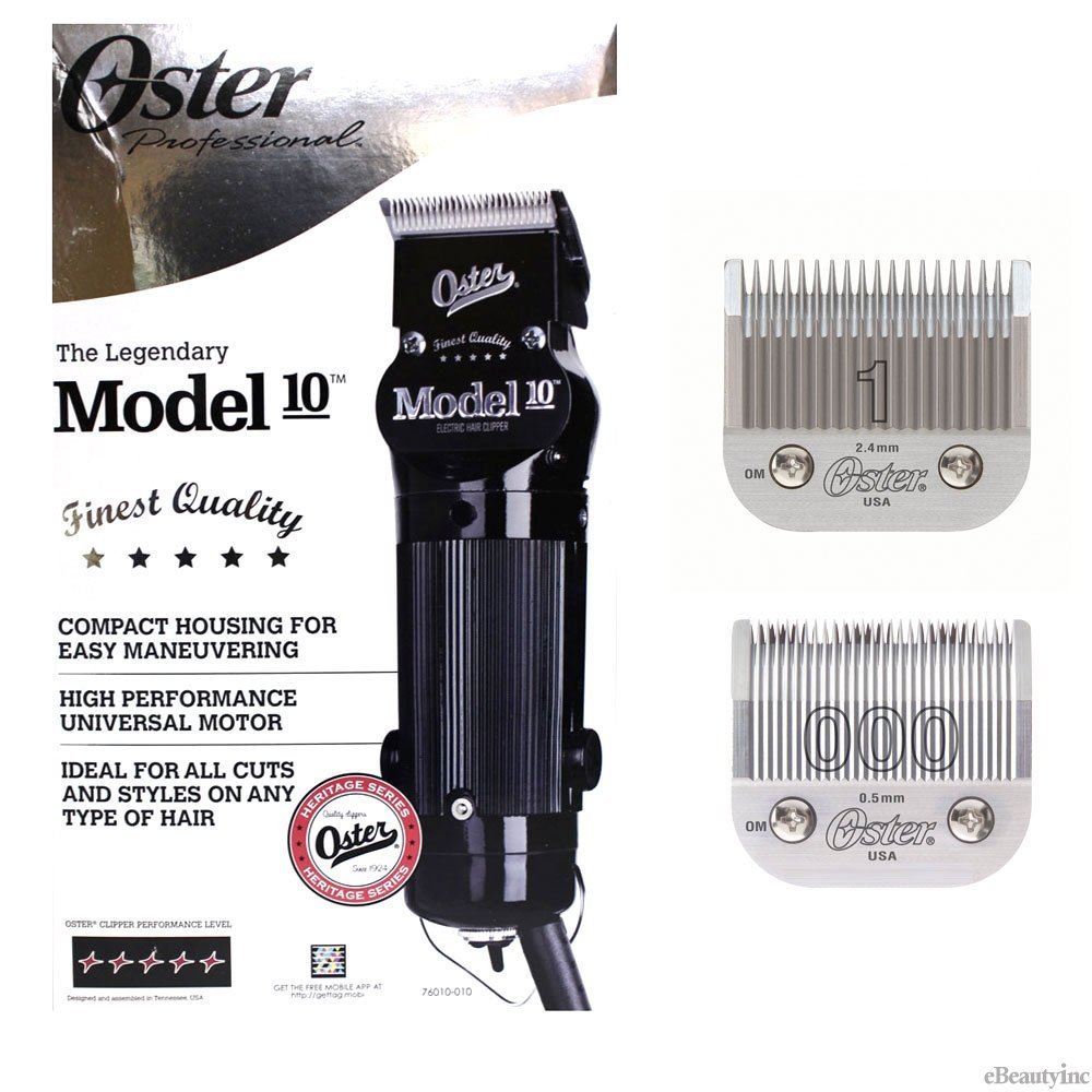 Oster Professional Model 10 Clipper With blades Size 000 and 1