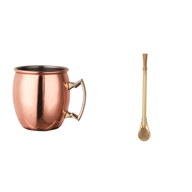 Tazas Cobre Mula Moscú Metal Cóctel Acero Inoxidable