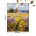 thumbnail image 3 of UXIEQU Vibrant Wildflower Field Oil Canvas Wall Art Print 15.75x11.81 Inches, 3 of 8