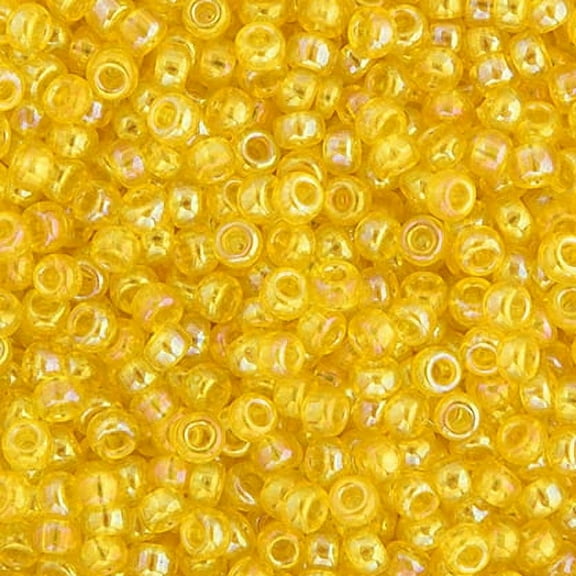 Miyuki Glass Seed Beads 11/0 (250g) DB0252 Transparent Yellow AB Bead