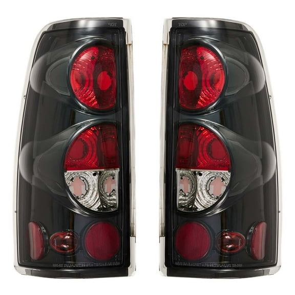 Tail Lights Rear Lamps Compatible With 1999-2007 Chevy Silverado GMC Sierra 1500 2500 3500 ;Pair;NO Bulbs; Clear Lens