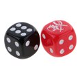thumbnail image 3 of 20 Piezas Dados de six Lado de Rol Acrílico de Resina para Juegos de Facíl Llevar Ligero Borde Cuadrado Zulema Dados D6, 3 of 8
