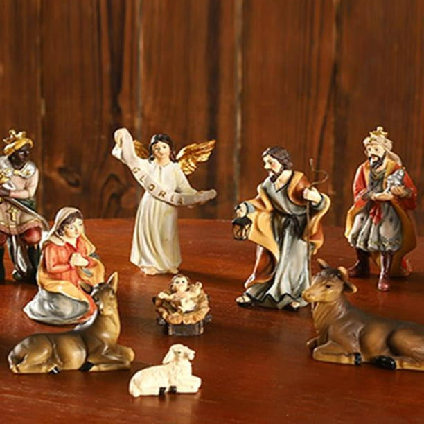 Animaux figurines crèche de Noël - 11 pc - Objet religieux