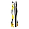 thumbnail image 3 of Lovelywholesale LovelyWholesaleCasual Striped Print Yellow Maxi Dress (No-positioning Printing ), 3 of 3