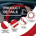 thumbnail image 3 of Women Crystal Diamond Steering Wheel Cover Car Wheel Protector for Car, 15 Inch, 3 of 7
