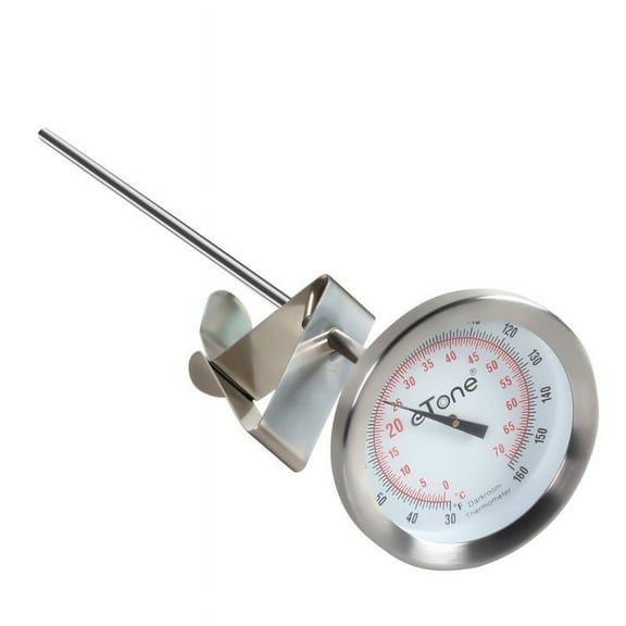 eTone Stainless Steel Dial Thermometer, Deep Fry & Meat Cooking Analog Thermometer, 2.1 Inch Large Dial