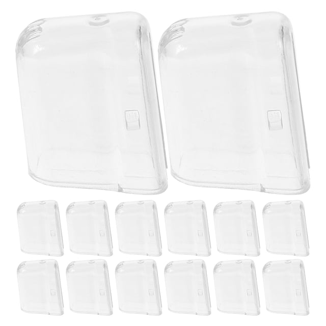 20 piezas Fundas protectoras universales para cabezales de cepillos de dientes, tapas transparentes para cepillos de dientes, estuches para cepillos de dientes manuales y eléctricos