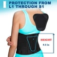 thumbnail image 3 of Faja lumbar AVESTON para aliviar el dolor lumbar. Cinturón de 6 costillas con almohadilla lumbar para hombres y mujeres. Ortopédica, ligera, delgada, rígida y ajustable. Hernia de disco. Circunferenci, 3 of 5