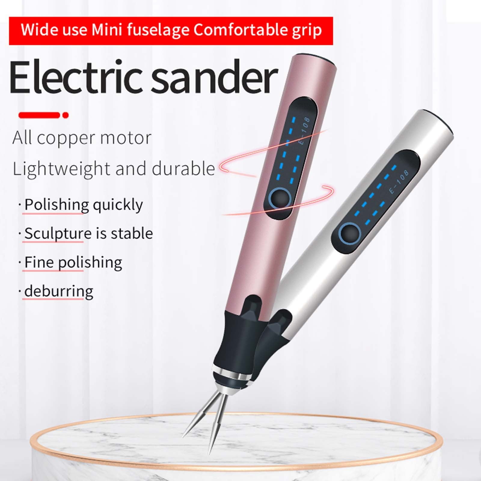 AUHomi Engraving Pen, Rechargeable Cordless Electric Micro Engraver Pen, Mini DIY Engraving Tool Kit for Metal Glass Ceramic Plastic Wood Jewelry, with 30 Bits, Beginner Friendly (Black)