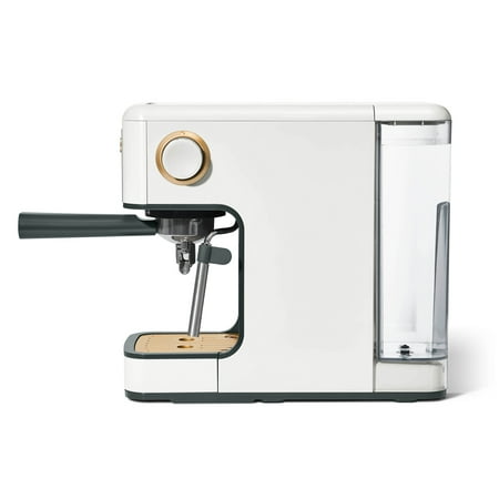 Beautiful Slim Espresso Maker with 20-Bar Pressure, White Icing by Drew Barrymore