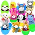 thumbnail image 1 of Set de huevos de pascua rellenos de animales de peluche, 12 piezas, CH HAICHENG, 1 of 7