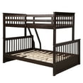 thumbnail image 6 of Harper & Bright Designs Twin over Full Bunk Bed with Ladders and Two Storage Drawers, Espresso, 6 of 7