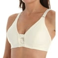 thumbnail image 2 of Women's Cottonique W12224 Latex Free Organic Cotton Front Close Support Bra (Natural 34C), 2 of 4