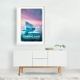 thumbnail image 2 of Greenland Vintage Travel Poster – Land of Icebergs and Wonders - Greenland Illustration Travel Poster Landscape Vintage Winter Nature Scenic White Framed Wall Art Print 16 x 24 inches, 2 of 3