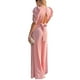 thumbnail image 4 of TRKIYQC Mono de una pieza con cuello en V profundo y manga bombada para mujer, sexy, elegante, con lazo en la cintura (verde claro, M) TRKIYQC  Moda，ocio, 4 of 5