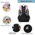 thumbnail image 4 of FORMRS Unisex School Backpack 17" Student Travel Bag with Laptop Compartment, Watercolor Ice Cream Pattern, 4 of 7