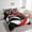 Black Red, variant on Erosebridal Red Circle Bedding Sets Twin Size,Geometric Stripes Comforter Sets with Sheets,Round Lines Bed in a Bag Twin size,Ultra Soft Abstract Bedroom Decorative,Reversible,7pcs