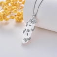 thumbnail image 2 of Dorunmo Clear Quartz Crystal Necklace for Women 925 Sterling Silver Sunflower Pendant Reiki Healing Crystal Energy Stone Jewelry Gift, 2 of 6