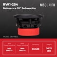 thumbnail image 3 of RW1-254 Reference 10 Inch 4 Ohm DVC Subwoofer, 3 of 10