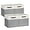 White&Grey, variant on Storage Cubes 13 inch, Collapsible Sturdy Cube Storage Bins With Handles for Organizing,Fabric Storage Baskets for Shelves Nursery Closet Home Organization (White&Grey-4 Pack)