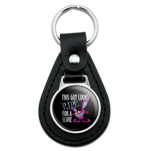 Black Leather Aaaah Real Monsters Ickis Scare Keychain
