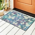 thumbnail image 2 of YFYANG 72"x48" Non-Slip Flannel Carpet Doormat, Living Room Bedroom Office Decorative Area Rugs, Indoor Dream Butterfly Geometry Floor Mats, 2 of 7