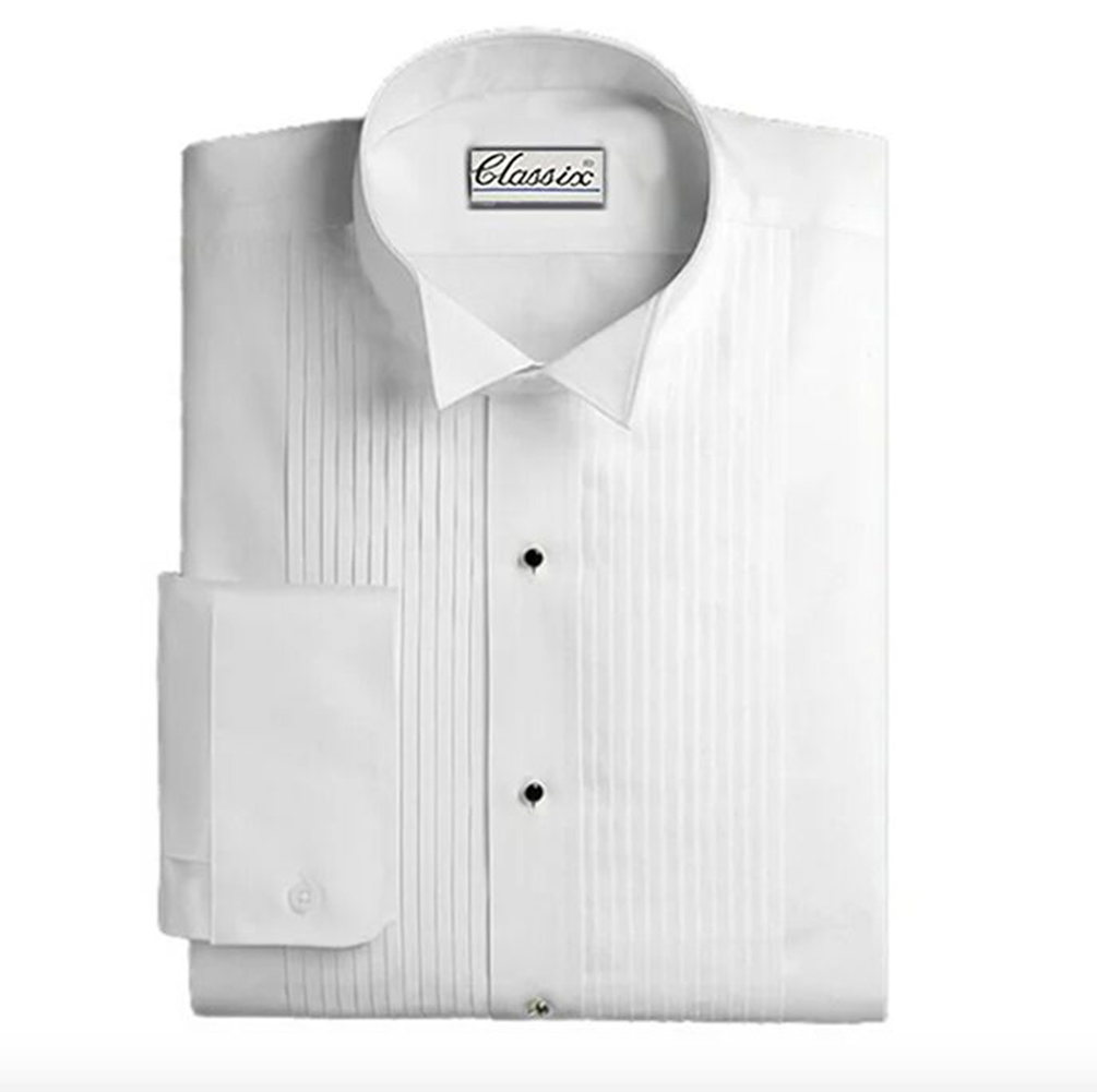 Classix Men's Tuxedo Shirt Wing Collar 