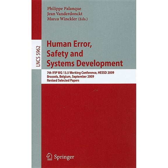 Human Error, Safety and Systems Development, (Paperback)